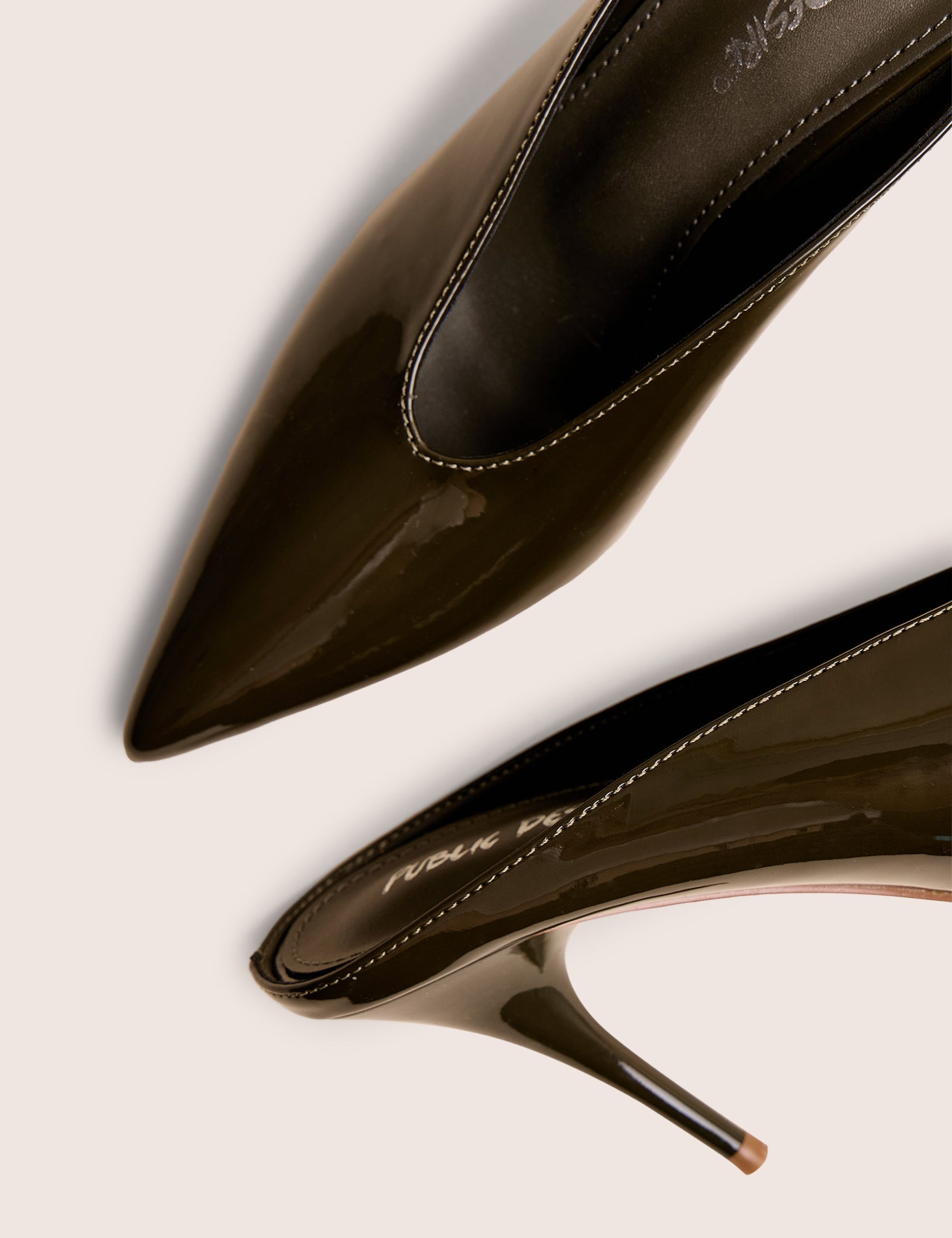 Elixr Green Patent Court High Heels - Image 4